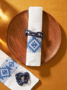 Anneau de serviette de mariage artisanal en résine, style américain, durable, écologique, léger, en stock, décoration de table personnalisable - Product Image 5