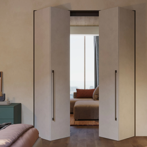 Armoire de chambre à coucher en bois sur mesure JY Project, style européen moderne, pliable, RTA, dressing avec étagères réglables, pour hôtel et villa - Product Image 1