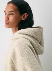 Ropa de abrigo con capucha de sherpa premium para mujer, ropa de calle de invierno, ropa de marca privada al por mayor - Product Image 5