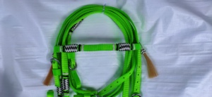 Premium Western Nylon Single Ear High Rise Headstall Adjustable Horse Size Durable Cheek Buckles Easy Change <b>Bit</b> Custom Branding - Product Image 2