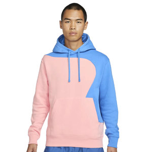 เสื้อฮู้ดดี้สีชมพูฟ้าสไตล์สตรีทแวร์ขายส่ง ทรงโอเวอร์ไซส์ สำหรับผู้ชาย รับสกรีนโลโก้ ผ้าฟลีซหนานุ่ม เสื้อกันหนาวมีฮู้ด ปี 2024 - Product Image 2