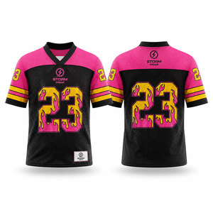 เสื้อเจอร์ซีย์ตาข่ายสำหรับฝึกซ้อมทีมกีฬา OEM แบบสั่งทำพิเศษ ระบายอากาศได้ดี แขนสั้น โพลีเอสเตอร์ 100% ทรงปกติ เสื้อเจอร์ซีย์ตาข่ายสำหรับแฟนๆ - Product Image 5