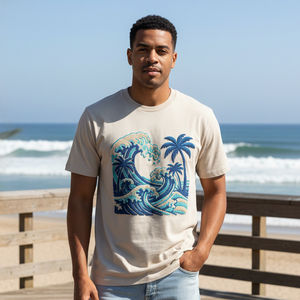 Custom Brand Logo Puff Print Shirt Mens Oversized Heavyweight Cotton Tee 3D Foam Printing <b>Plain</b> Graphic T shirts - Product Image 5