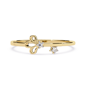 แหวนทองคำแท้ทรงกลมดีไซน์คลาสสิกสำหรับผู้หญิง 10k 14k 18k เหมาะสำหรับเป็นของขวัญ งานหมั้น วันครบรอบแต่งงาน - Product Image 1