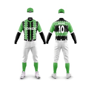 Conjunto de jersey con botones y transpirable para hombre, ropa deportiva de softbol con logotipo personalizado con nombre de equipo, camiseta de béisbol de tendencia - Product Image 2
