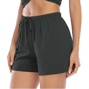 กางเกงขาสั้นผู้หญิงน้ำหนักเบา เป็นมิตรกับสิ่งแวดล้อม กันลม ผลิตจากผ้าฝ้าย 100% เอวยางยืด สำหรับฤดูร้อน-สั่งซื้อจำนวนมาก - Product Image 3