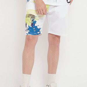 Shorts de sport décontractés d'été pour hommes en gros – Haute qualité, taille à cordon, respirants, séchage rapide, en polyester pour le fitness et le basketball - Product Image 2