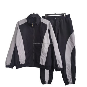 Ensemble coupe-vent personnalisé OEM, deux pièces, veste et pantalon en nylon imperméable et coupe-vent, design de survêtement de jogging, survêtement coupe-vent - Product Image 5