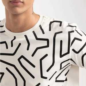 Camiseta de Diseño Juvenil para Hombres de Estilo Universitario Americano y Europeo, Nueva Moda, Camiseta de Mezclilla para Hombre - Product Image 6