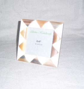 Top Selling Unique Handmade Eco-Friendly Lightweight Pine MDF Resin Inlay Modern Silk Screen <b>Printed</b> Photo <b>Frame</b> Gloss Finish - Product Image 6