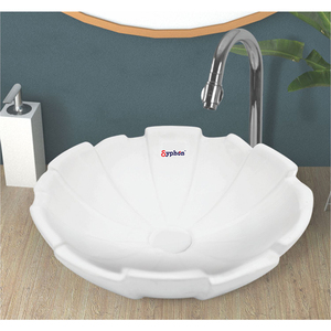 Lavabo de table en céramique blanche de style moderne et luxueux, certifié CE et ISO, pour hôtel, maison et usage commercial - Product Image 1