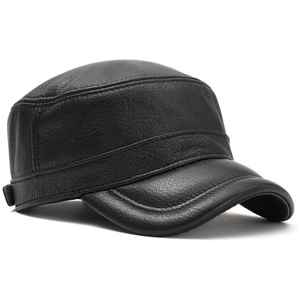 Gorro de Hombre de Cuero 100% Real, Estilo Invernal, de Moda, con Logotipo Personalizado y Marca Privada - Product Image 3