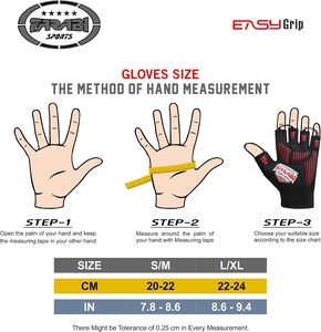 Guantes Farabi Transpirables de Medio Dedo para Levantamiento de Pesas, Antideslizantes, de Cuero PU, que Absorben la Humedad, para Entrenamiento, Gimnasio, Deportes, Ciclismo - Product Image 6