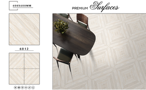 Azulejos de Porcelana Superresistentes de Diseño Moderno de 600x600 mm, Azulejos de Porcelana Cerámica Pulida con Diseño 3D de Alta Calidad para Paredes y Pisos - Product Image 4