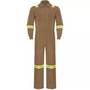 Wholesale <b>Waterproof</b> Polyester/Cotton High Visibility Reflective Safety Coveralls LED Flash for High Safety <b>Work</b> Environments - Product Image 3