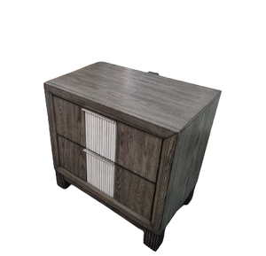 ลิ้นชัก2ลิ้นชักสไตล์คลาสสิกที่ทันสมัยสีเทาเข้มและสีดำสำหรับห้องนอนโรงแรมหรือห้องนั่งเล่นเฟอร์นิเจอร์บ้านที่ทำในเวียดนาม - Product Image 2