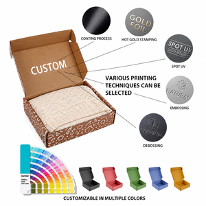 OEM ODM Factory Storage Moving Mailer Shipping Box Corrugated Board Eco-Friendly Biodegradable Customized UV Logo Elegant Fancy - Product Image 4