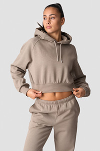 High Demanding Custom Logo Cropped Hoodie & <b>Jogger</b> <b>Matching</b> <b>Set</b> Women's Tracksuits Cotton Breathable Streetwear Women Sweatsuits - Product Image 3