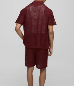 Camisetas y Pantalones Cortos de Moda 2026, Estampado Casual, Secado Rápido, Tejido de Felpa, Cintura Elástica, Hombros Caídos, Estilo Holgado, Otoño, para Hombre - Product Image 2