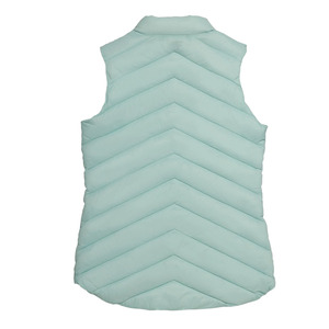 Chaleco de Invierno sin Mangas con Cierre, Personalizado de Fábrica al por Mayor, para Mujer, Acolchado, 100% Poliéster, Tipo Puffer - Product Image 4