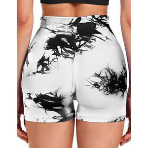 Shorts de fitness taille haute avec effet push-up fessier et contrôle du ventre, en tissu doux sans couture, pour le yoga et l'exercice - Product Image 2