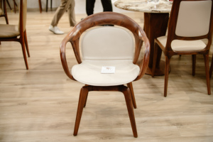 Solid Wood <b>Dining</b> <b>Chair</b> Luxury Modern Nordic Upholstered Cushion Leather Seat for Hotel Home Restaurant Kitchen PISANO - Product Image 6