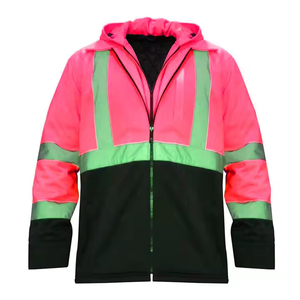 Waterproof Windproof Hooded Wool <b>Lining</b> Breathable Men's Safety <b>Jackets</b> Front Logo Regular Sleeve Outclass Quality Safety <b>Jacket</b> - Product Image 4
