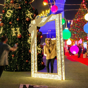 Ramadan 2d Street View Lumière décorative marcher à travers cadre photo motif lumière bonne année pour decoracion <span class=keywords><strong>del</strong></span> centro comercial - Product Image 6