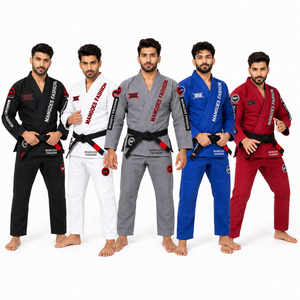 Uniforme de Jiu Jitsu Brasileño para Adultos al por Mayor, Kimono de Algodón Grueso con Costuras Reforzadas para Entrenamiento Profesional, Logotipo Personalizado - Product Image 1