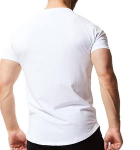 T-shirts pour hommes personnalisés à étiquette privée, design ajusté et compressif pour la musculation et le fitness, vêtements de sport pour hommes - Product Image 4