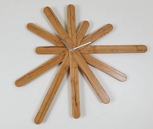 Reloj de pared marrón, reloj de madera, reloj de madera natural, reloj de pared con rodajas de madera, reloj de pared con tronco de árbol, reloj de madera moderno, reloj de pared grande - Product Image 4