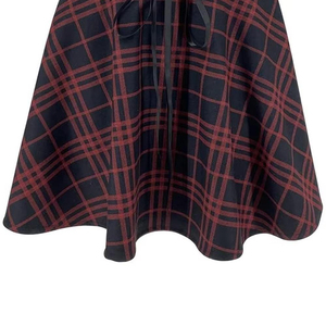 Falda Mini Vintage a Cuadros de Alta Calidad para Mujer, Cintura Alta, con Cordones Ajustables, Tejido, Estilo A-Line, Venta al Por Mayor - Product Image 6