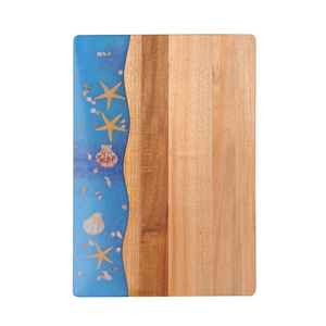 Customizable Personalized Multi-Functional Wooden Charcuterie Serving Tray Epoxy Resin Cutting Board Plastic <b>Breakfast</b> Board - Product Image 6