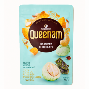 Drajeado de Chocolate con Algas Marinas de Vietnam, Nueces de Almendra y Anacardo Cubiertas de Chocolate, 75G, HALAL, Venta al por Mayor, Fábrica Global OEM/ODM - Product Image 1