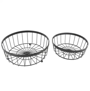 Metal <b>Wire</b> Storage <b>Basket</b> Rectangle Shape <b>Stackable</b> Multi Purpose Neatening Organizer Simple Design Customized Design <b>Basket</b> - Product Image 2