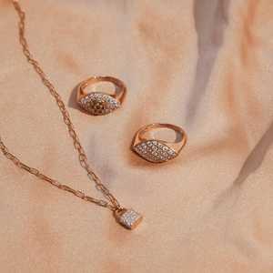 14K Solid Gold Round Lab Grown Diamond Pinky Ring Pave Set Marquise Shape Cluster Statement Signet Bands Factory Price Wholesale - Product Image 4