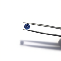 Pierre précieuse naturelle Tanzanite ronde taillée, pierre bleue violette facettée pour la fabrication de bijoux, vente en gros