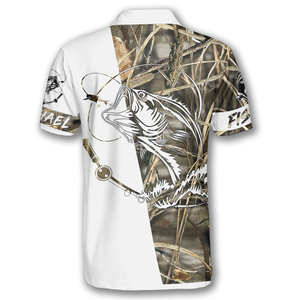 เสื้อโปโลตกปลาแขนยาวสำหรับผู้ชาย แห้งเร็ว ระบายอากาศ ป้องกันแบคทีเรีย ซับลิเมชั่น UPF50 ขายส่ง - Product Image 3
