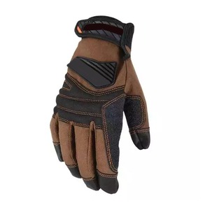 Gants de cyclisme Alpha Racing à doigts entiers, paume en cuir de porc, rembourrage en mousse de 5 mm, fermeture auto-agrippante, unisexe, pour activités de plein air - Product Image 4