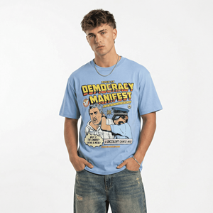Camiseta Azul 2026 de Alta Calidad con Diseño Gráfico Vintage, Estilo Urbano, Divertido, con Memes y Frases de <span class=keywords><strong>Democracia</strong></span> - Product Image 2