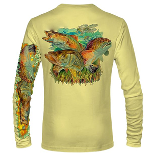 Maillot de pêche personnalisé pour équipe, impression par transfert thermique, 100% polyester, séchage rapide, respirant - Product Image 6