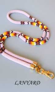 Decorative Handmade Beaded Neck <b>Lanyard</b> Fashion Strap for Keys Cards And Badges At Cheap Price - Product Image 6