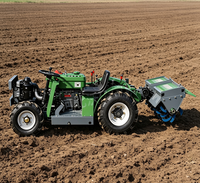 Mini Cultivadora Rotativa Multifuncional de Cuatro Ruedas