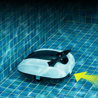 Sudex PC01 Aspirateur robot de piscine sans fil automatique sans tuyau 20m Aspiration manuelle 400 accessoires Plastique Étanche IPX8 2.5L