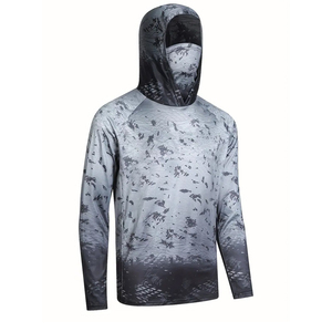 Hoodie de pêche à manches longues personnalisé, séchage rapide, respirant, imperméable, vêtements de pêche, service OEM - Product Image 3