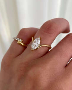 IGI/GIA Lab Grown Cut Diamond Vintage 14K Anillo de boda/compromiso amarillo Unisex Oro blanco fino para fiesta de aniversario-Worthy - Product Image 1