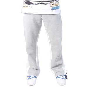 Nouveau modèle de pantalon de survêtement évasé pour hommes pantalon de jogging personnalisé de haute qualité pantalon évasé gris patchwork à taille élastique grande taille - Product Image 1