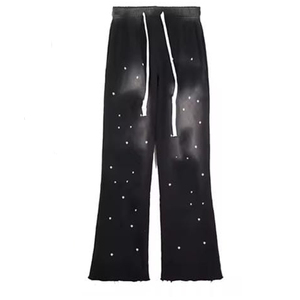 Ensemble de survêtement pour homme avec strass et cristaux, veste à capuche et pantalon de jogging, vêtements de sport élégants, streetwear décontracté, mode - Product Image 2