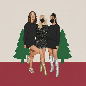 Ensemble de jupes personnalisées OEM tendance pour femmes, comprenant un crop top à capuche avec impression de logo décontractée, idéal pour l'hiver - Product Image 5