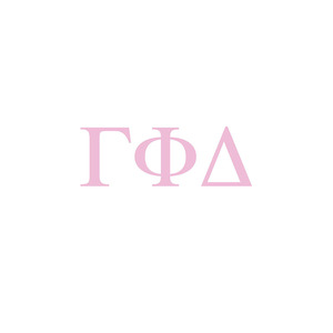 Parches con Logotipo Bordado en Chenille de la Universidad Gamma Phi Delta Sorority Inc - Product Image 1